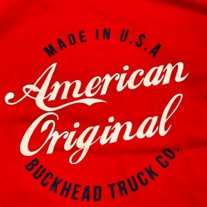 RED, “American Original” by Buckhead Truck, Long sleeve t-shirt